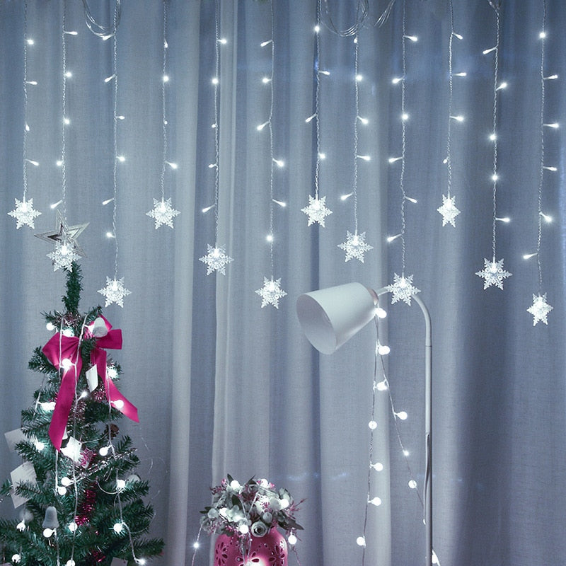Harwelton™ LED Snowflake Fairy Lights for Trees and Windows