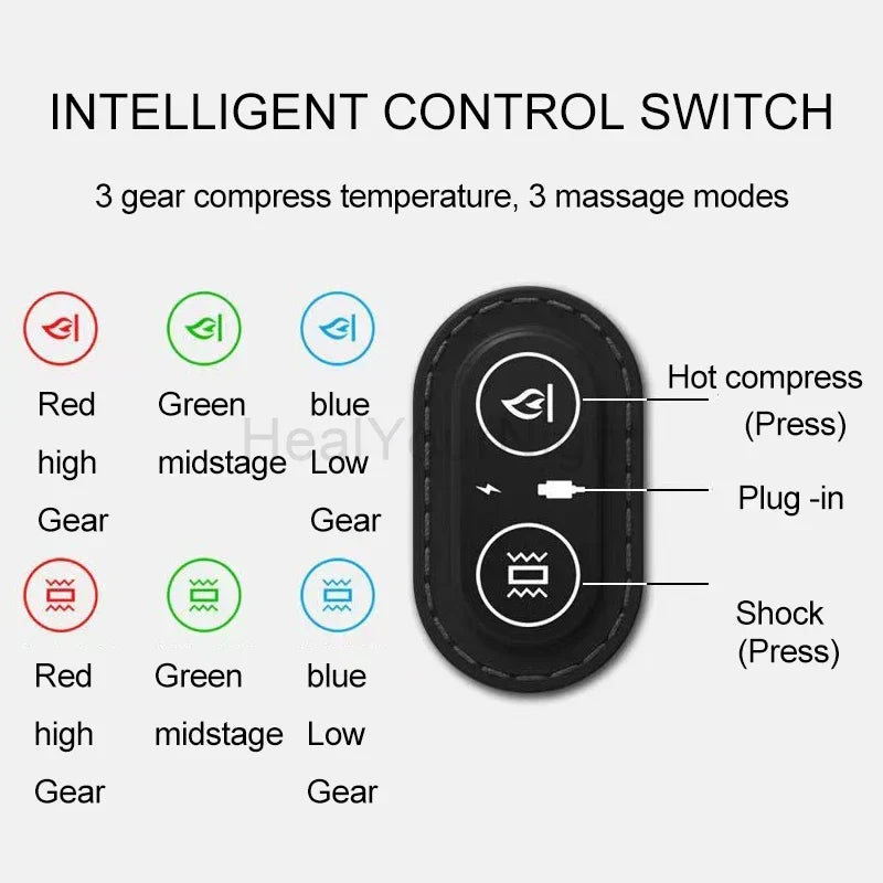 Hot Compression Vibrating Massage Pillow
