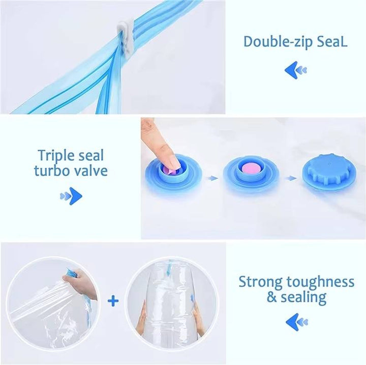 Harwelton™ Vacuum Storage Bags for Clothes and Bedding, Set of 5