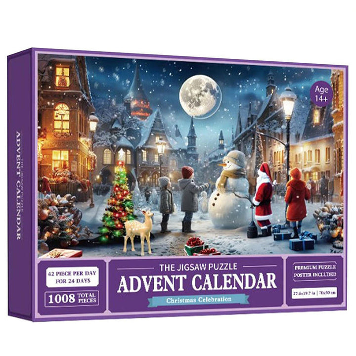 1000PCS Christmas Jigsaw Puzzles Advent Calendar  - Christmas Gift