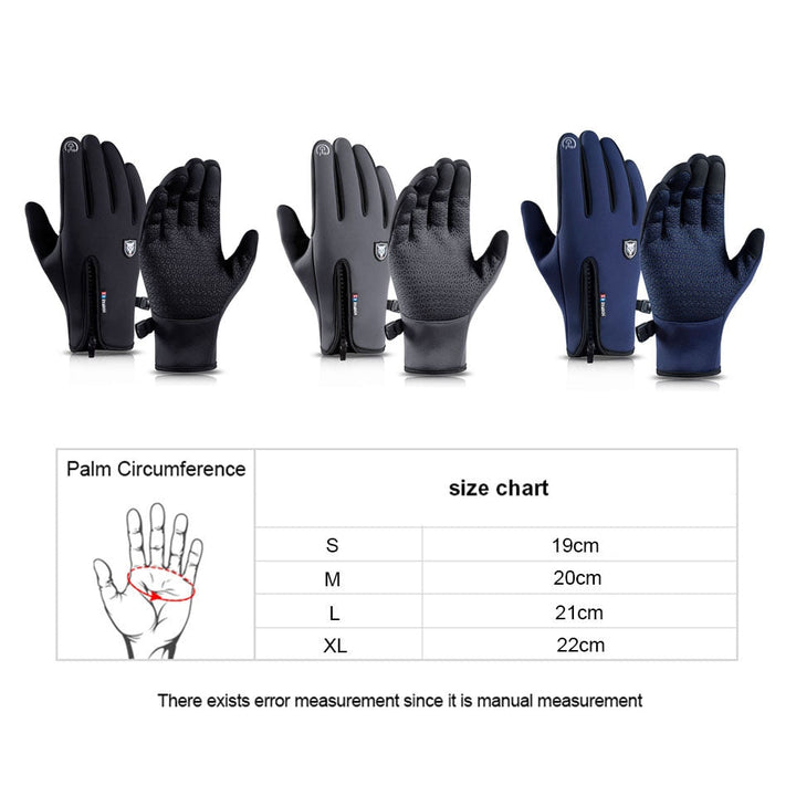 Waterproof Thermal Gloves with Touchscreen Fingertips