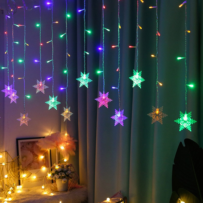 Harwelton™ LED Snowflake Fairy Lights for Trees and Windows