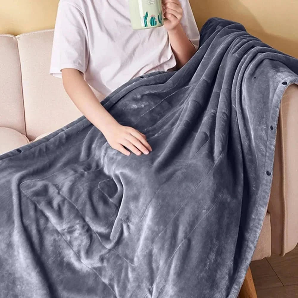 Harwelton™ Compact USB Heated Throw for Sofa, Desk and Car