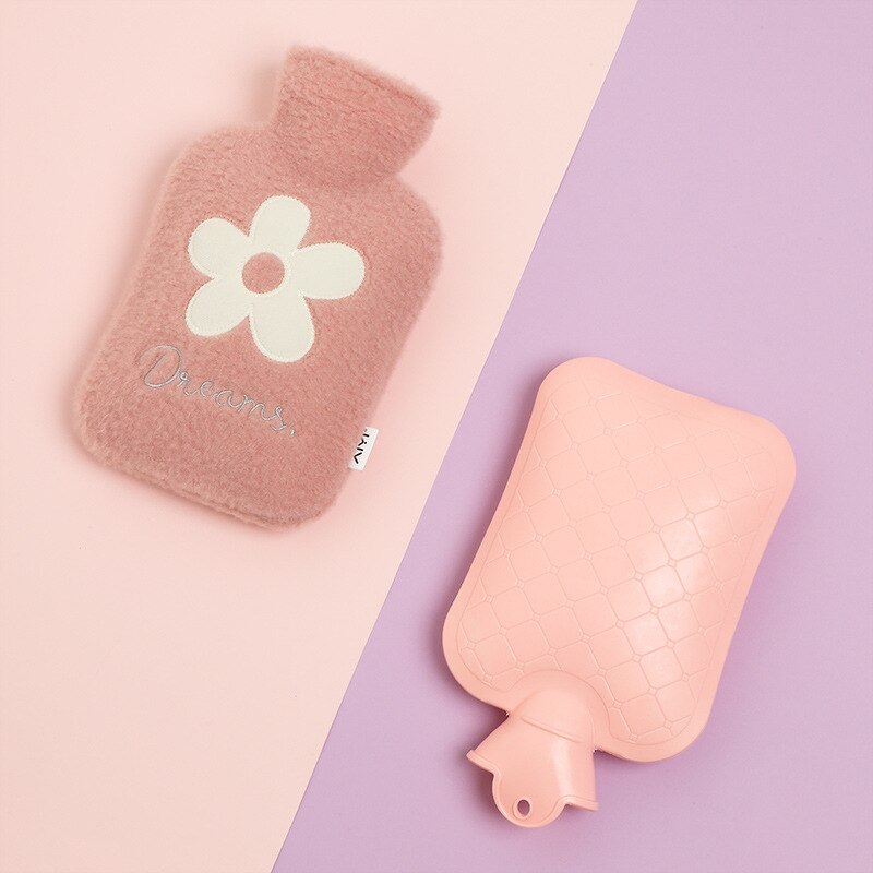 Harwelton™ Plush 1L Hot Water Bottle with Washable Cover
