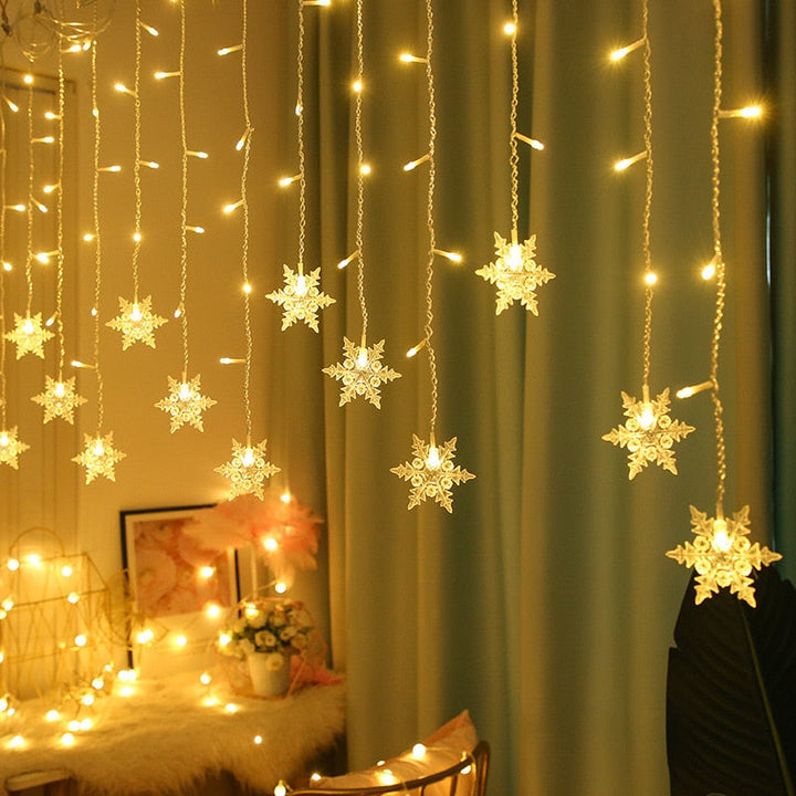 Harwelton™ LED Snowflake Fairy Lights for Trees and Windows