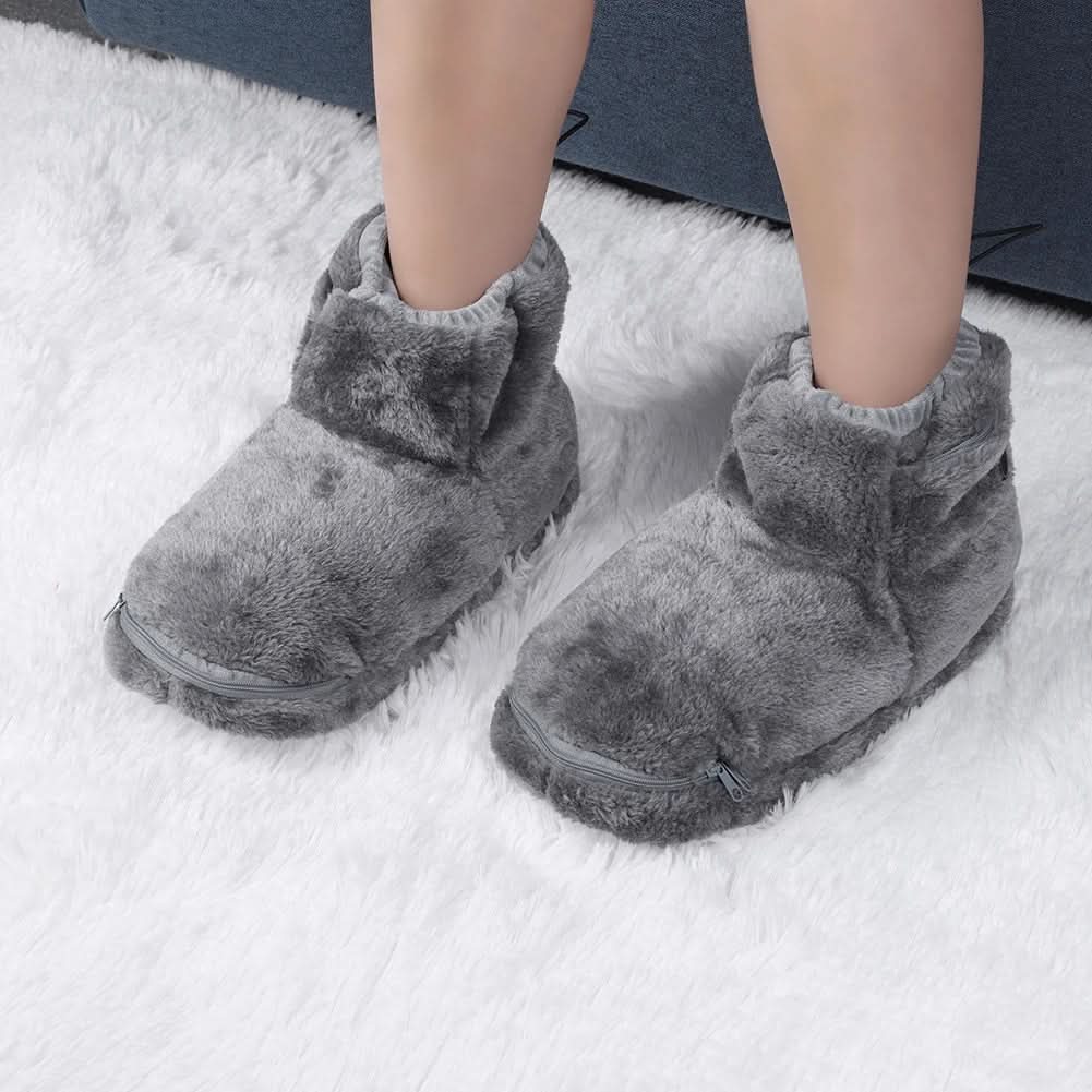 Harwelton™ USB Heated Slippers with Soft Plush for Toasty Feet