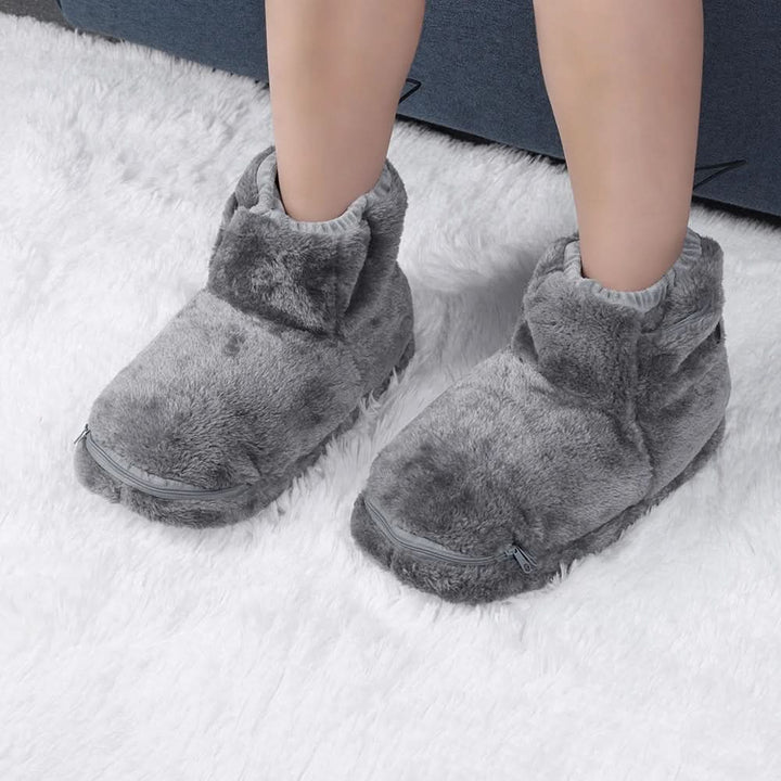 Harwelton™ USB Heated Slippers with Soft Plush for Toasty Feet