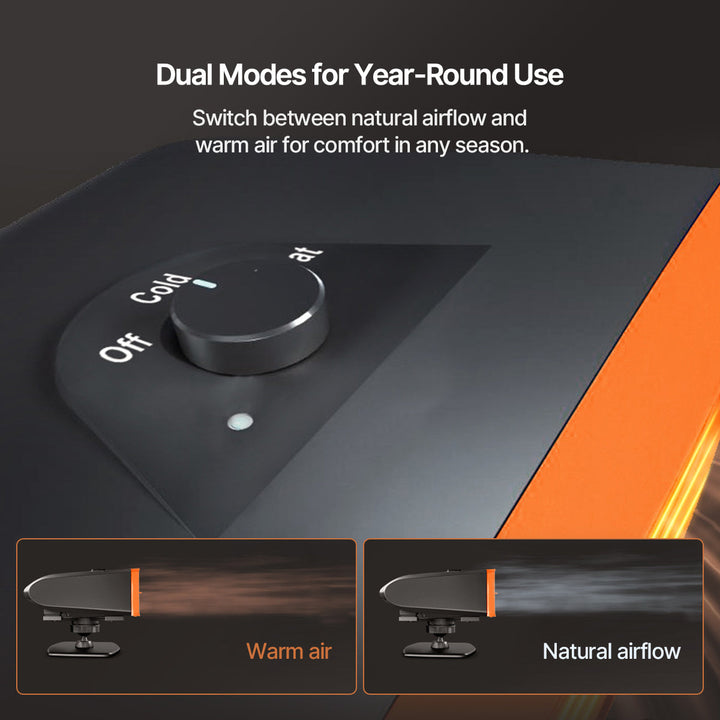Portable Car Heater and Windscreen Defroster, 360° Swivel