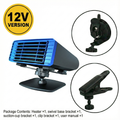 Harwelton™ Portable Car Heater and Windscreen Defroster, 360° Swivel