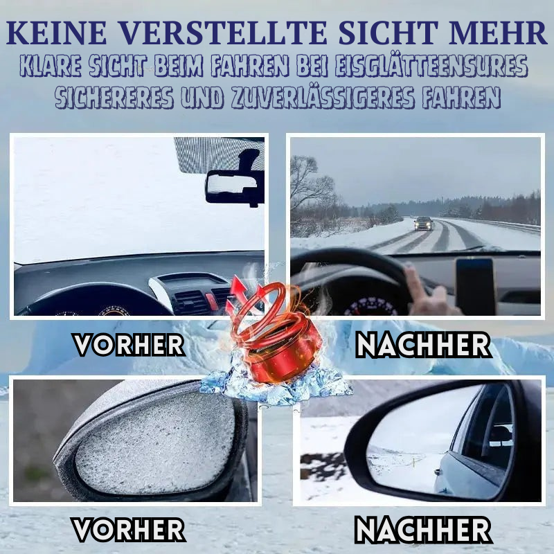 Harwelton™ Compact Solar Car Warmer That Helps Reduce Mist and Frost