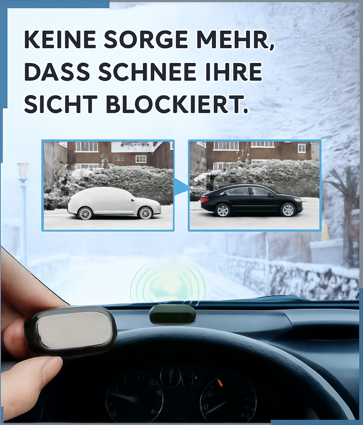 Solar-Powered Car Window De-Icer for Scrape-Free Mornings
