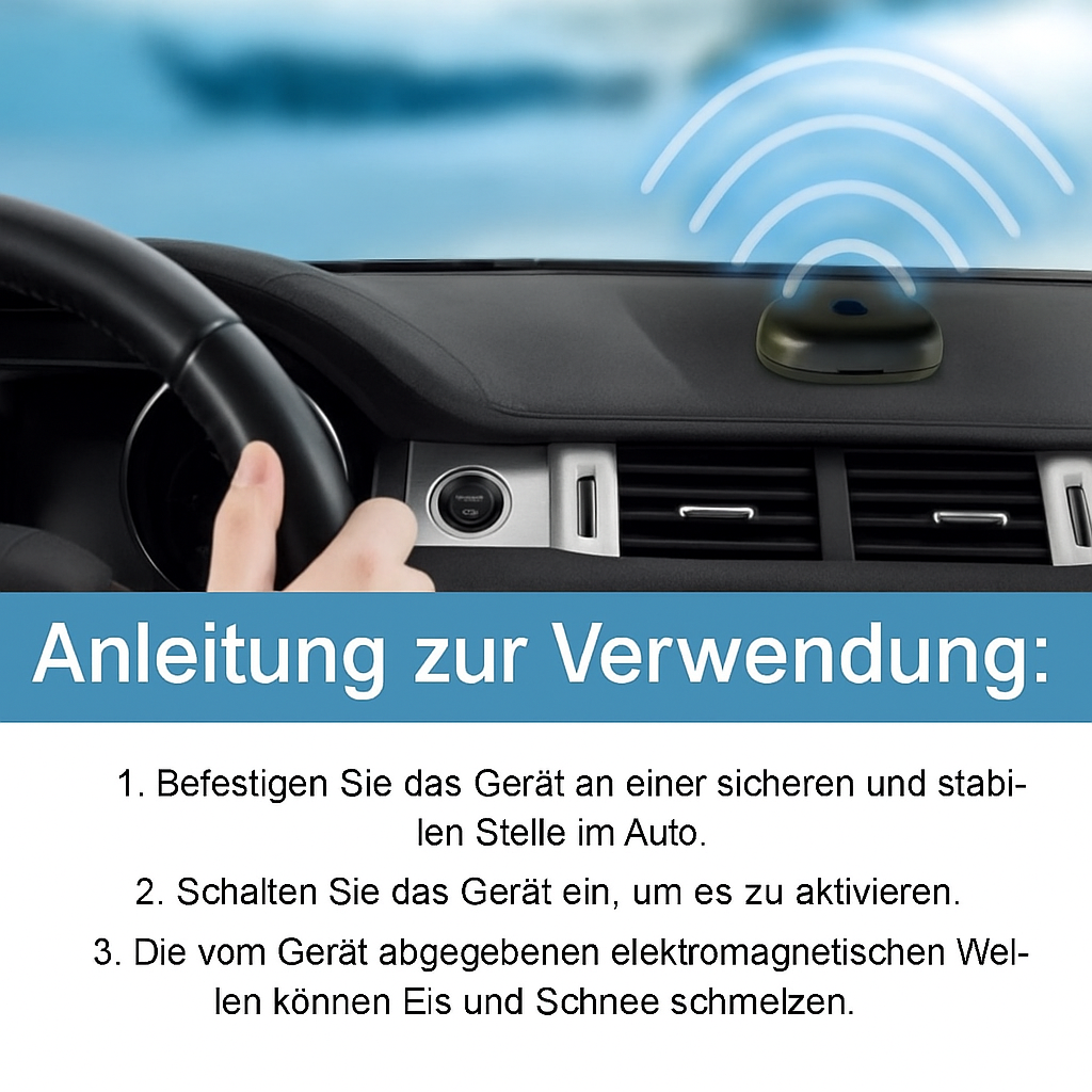 Solar-Powered Car Window De-Icer for Scrape-Free Mornings