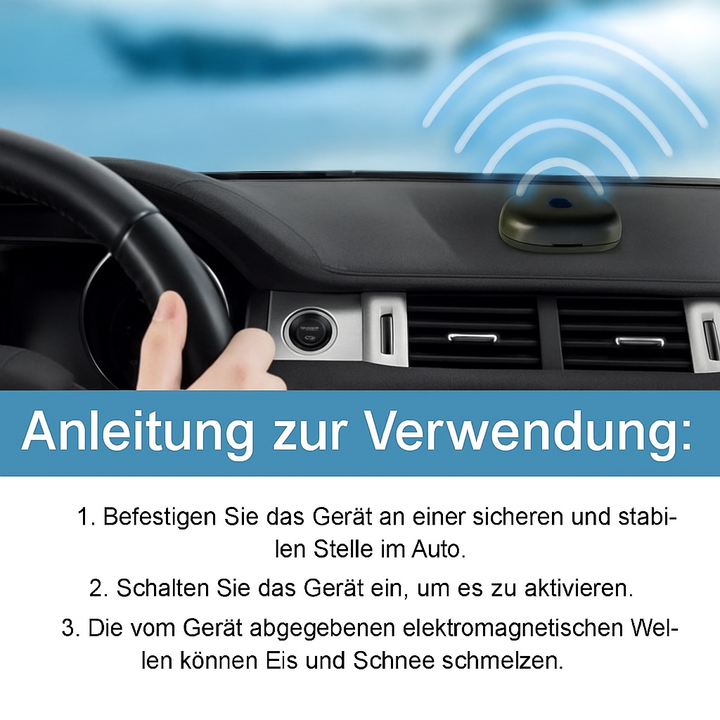 Solar-Powered Car Window De-Icer for Scrape-Free Mornings