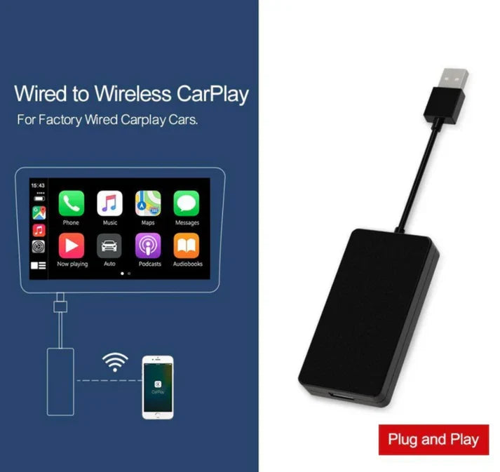 Wireless CarPlay Adapter – Plug In and Go Cable-Free