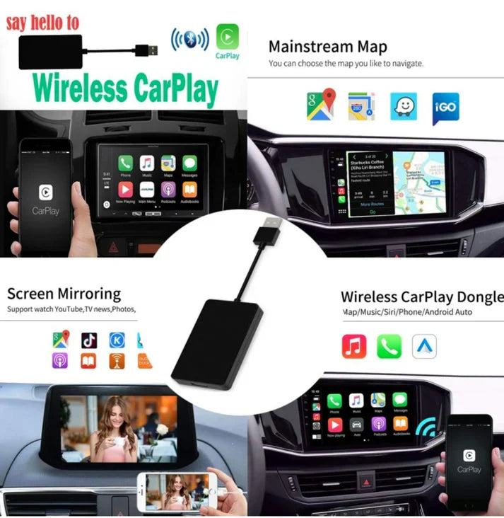 Wireless CarPlay Adapter – Plug In and Go Cable-Free