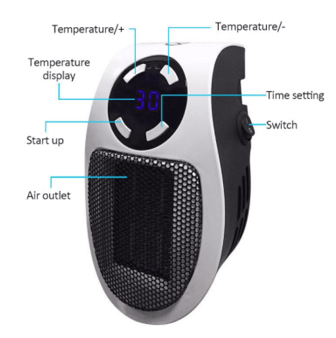 Harwelton™ Compact Portable Heater with Adjustable Temperature