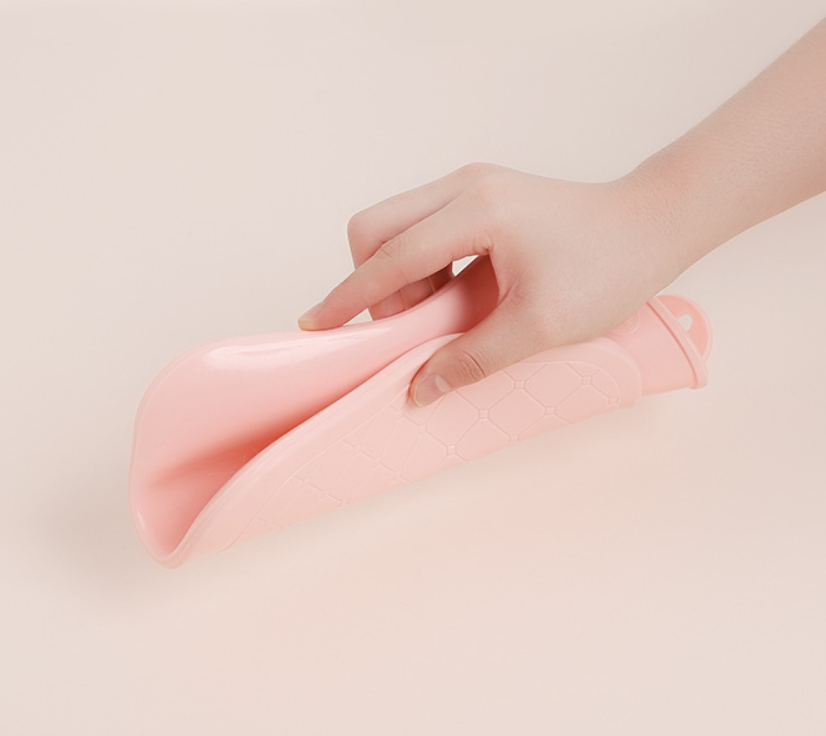 Harwelton™ Plush 1L Hot Water Bottle with Washable Cover