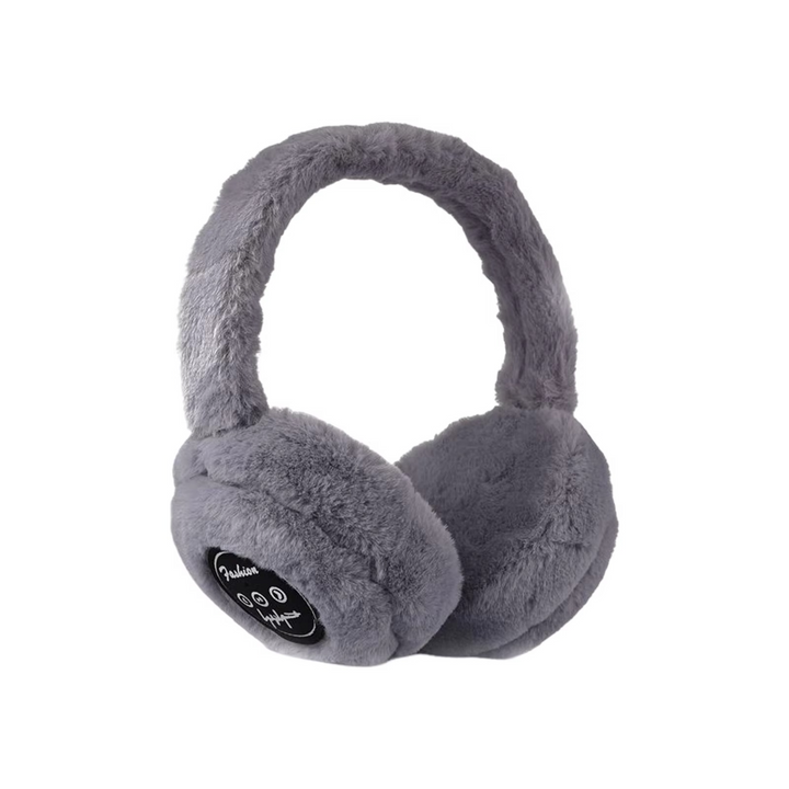 Plush Bluetooth Earmuff Headphones with Soft Faux Fur