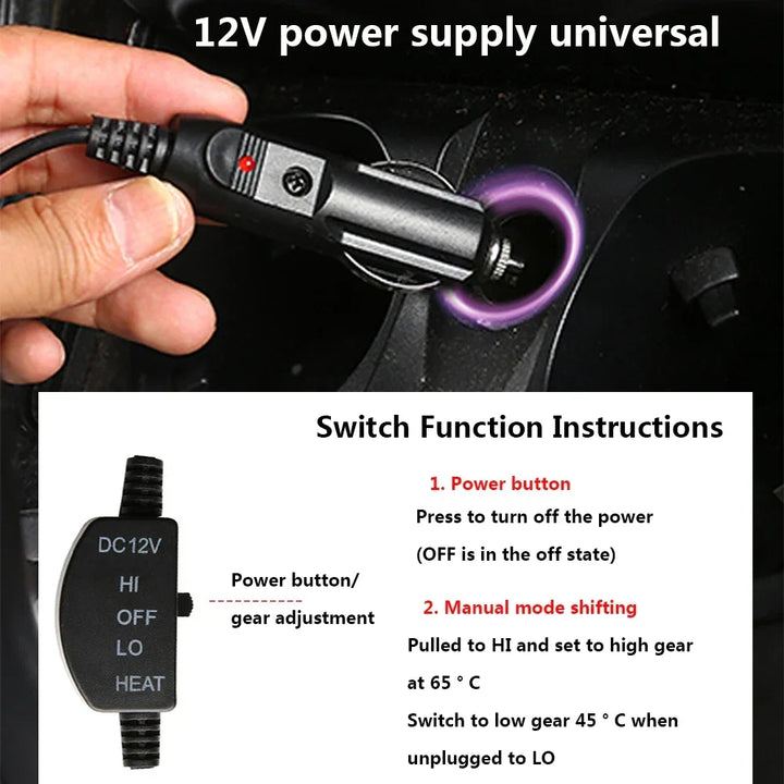Harwelton™ Heated Car Seat Cover with Two Heat Settings