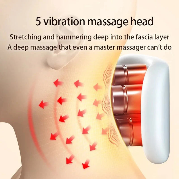 Harwelton™ Heated Neck Massager with 5 Vibrating Heads