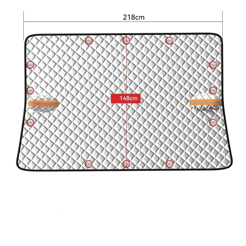 Magnetic Windscreen Cover for Frost, Snow and Summer Sun
