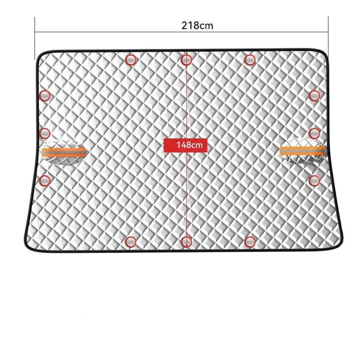 Magnetic Windscreen Cover for Frost, Snow and Summer Sun