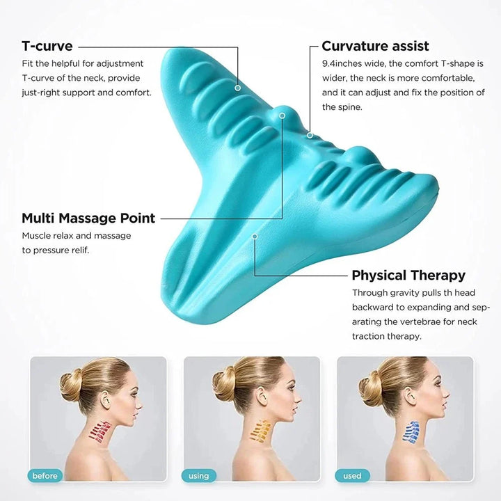 Ergonomic Neck Massage Pillow for Relaxing Neck and Shoulders