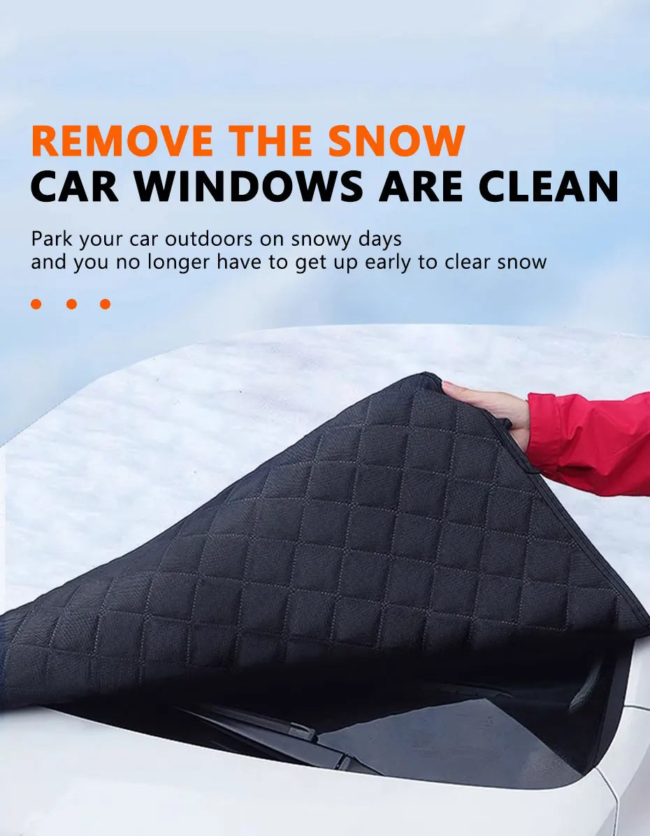 5-Layer Magnetic Windscreen Cover with Mirror and Side Protection