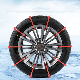 Rubber Anti-Skid Tyre Straps for Snow and Ice, Quick to Fit