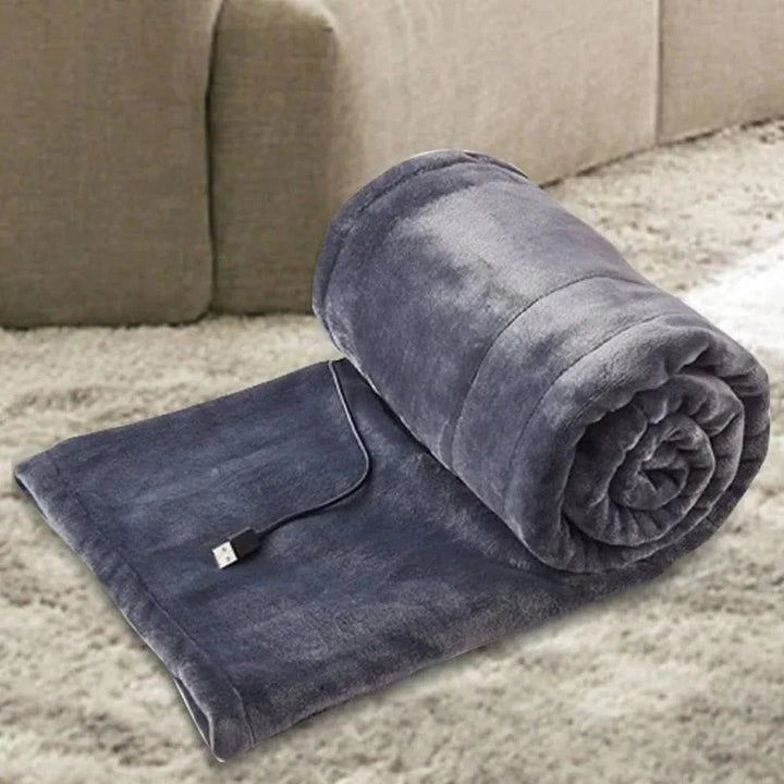 Harwelton™ Compact USB Heated Throw for Sofa, Desk and Car