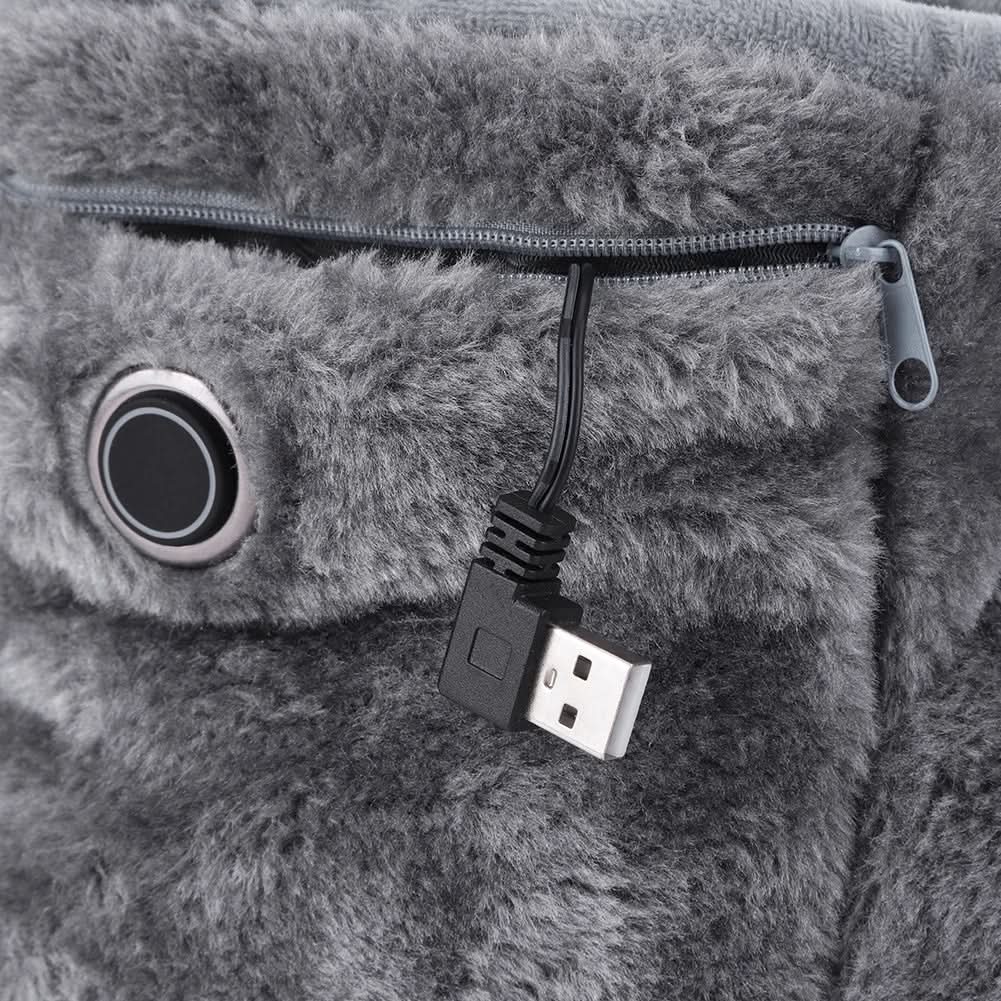 Harwelton™ USB Heated Slippers with Soft Plush for Toasty Feet