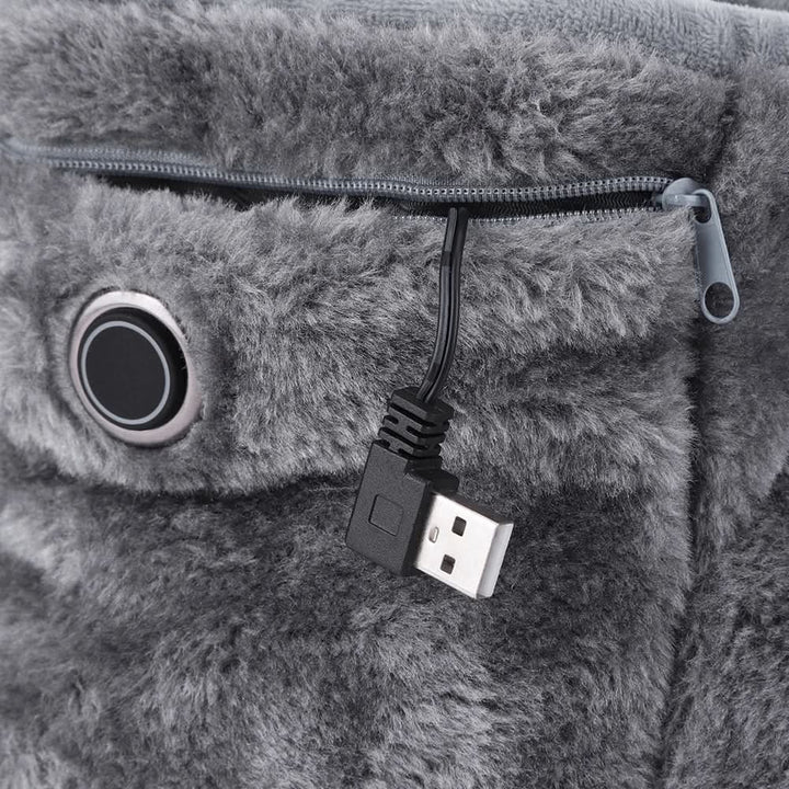 Harwelton™ USB Heated Slippers with Soft Plush for Toasty Feet