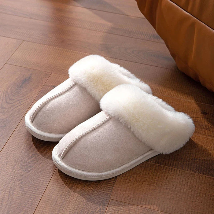 Harwelton™ Women's Fluffy Fur Slippers with Cushioned Sole