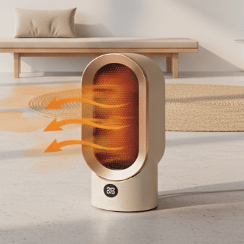 Harwelton™ Portable 800W Heater with Cool-Touch Casing