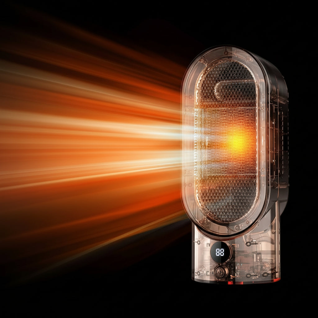 Harwelton™ Portable 800W Heater with Cool-Touch Casing