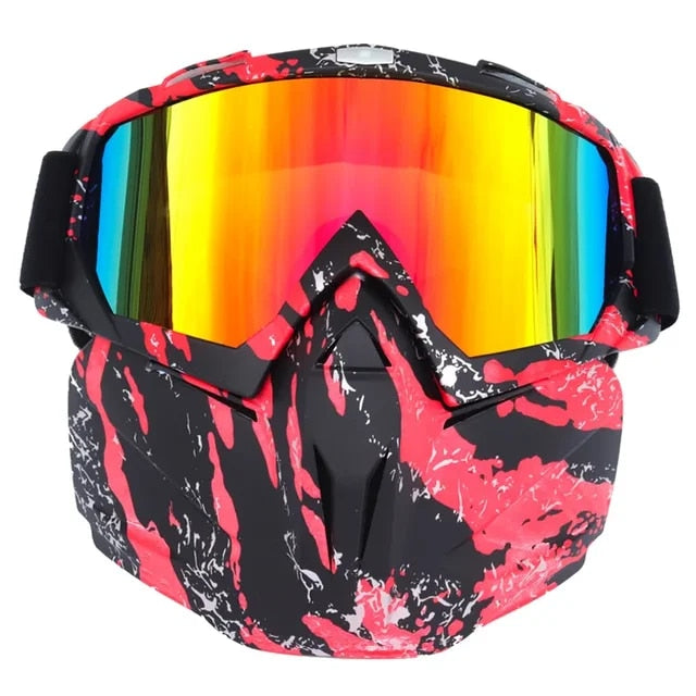 Full Face Snow Mask with Anti-Fog UV Goggles