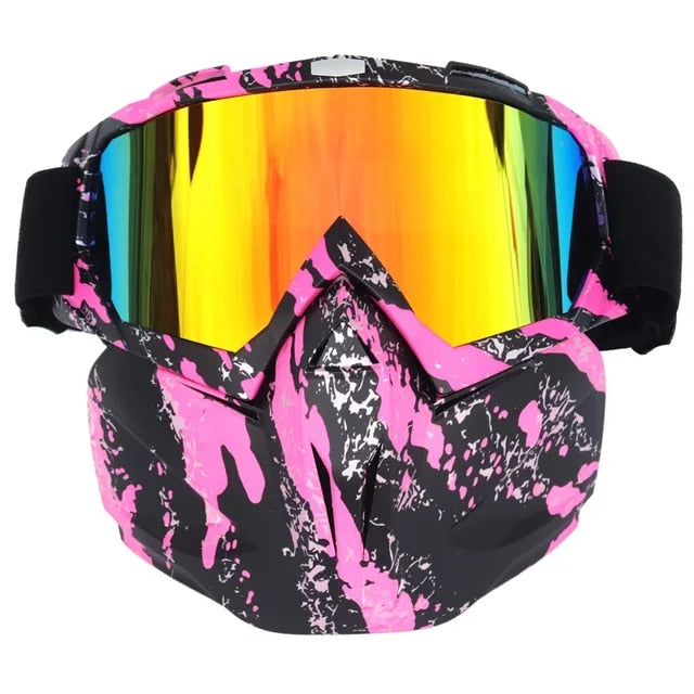 Full Face Snow Mask with Anti-Fog UV Goggles
