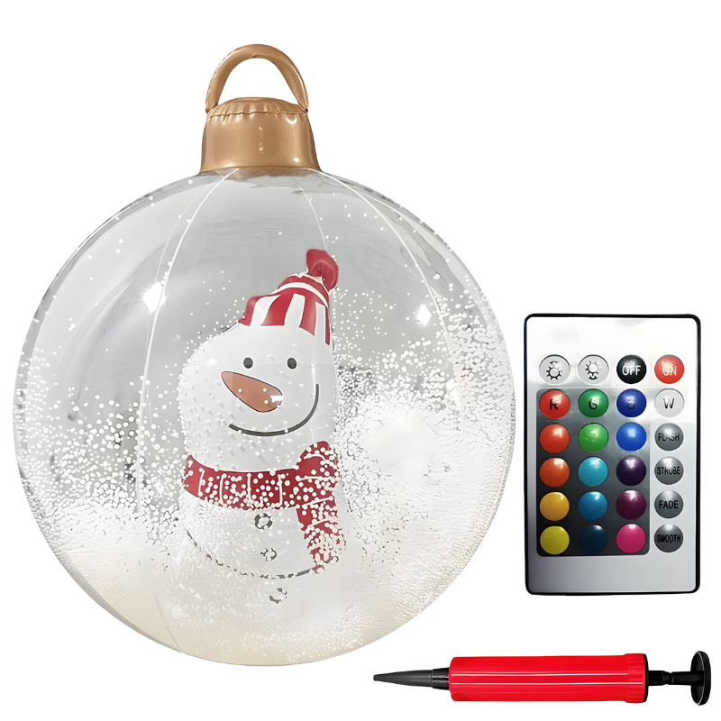 Outdoor PVC Christmas Decoration with colourful LED Lighting