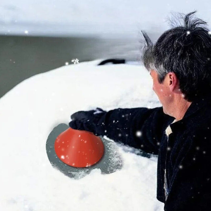 Comfort-Grip Ice Scraper That Clears Frost Twice as Fast
