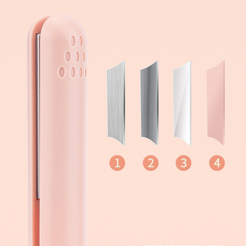2-in-1 Straightener and Curler with Adjustable Temperature