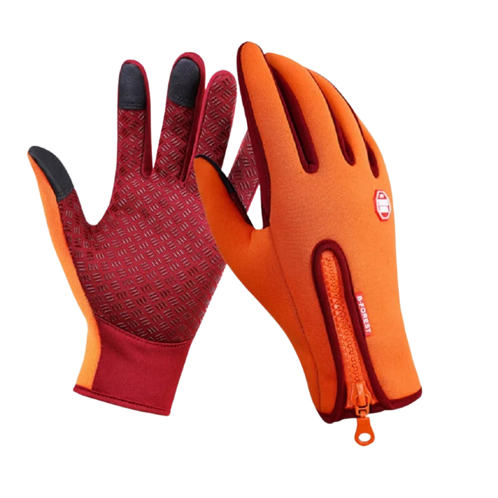 Harwelton™ Windproof Thermal Gloves with Zip, Grip Palm and Touchscreen