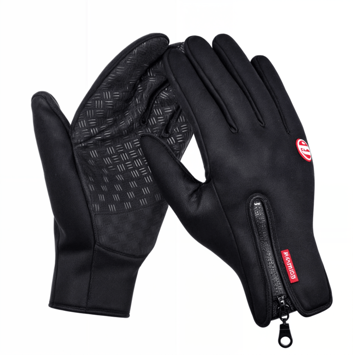 Windproof Fleece-Lined Touchscreen Gloves with Non-Slip Grip