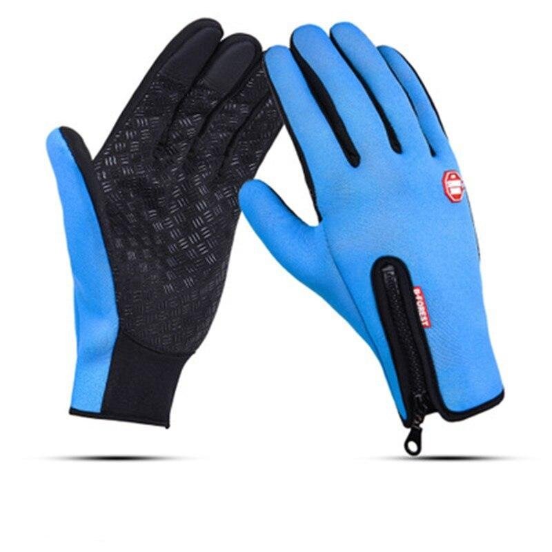 Windproof Fleece-Lined Touchscreen Gloves with Non-Slip Grip