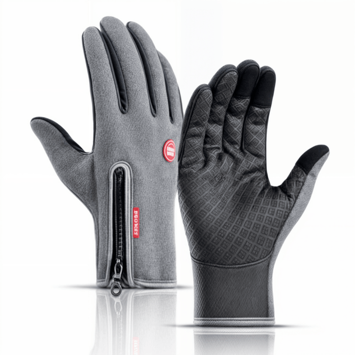 Windproof Fleece-Lined Touchscreen Gloves with Non-Slip Grip