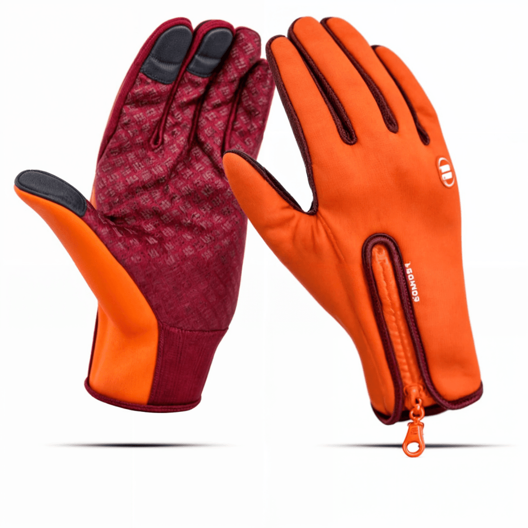 Windproof Fleece-Lined Touchscreen Gloves with Non-Slip Grip