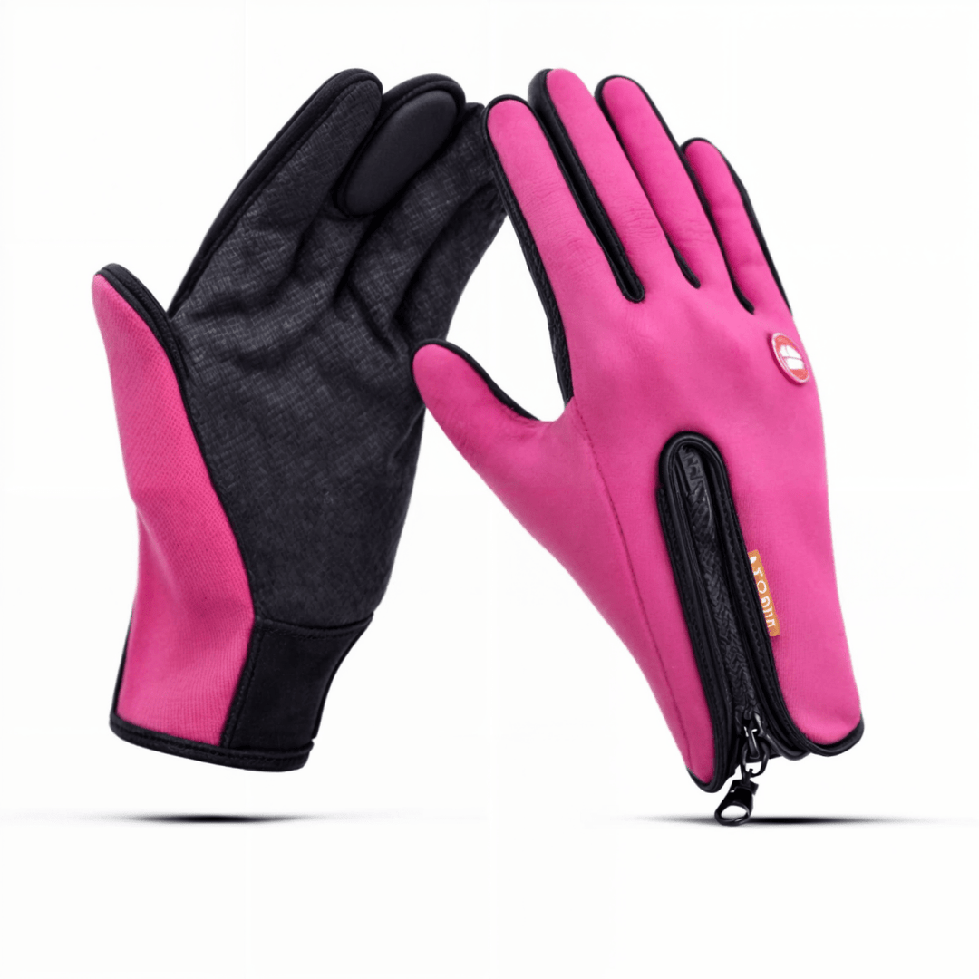 Windproof Fleece-Lined Touchscreen Gloves with Non-Slip Grip