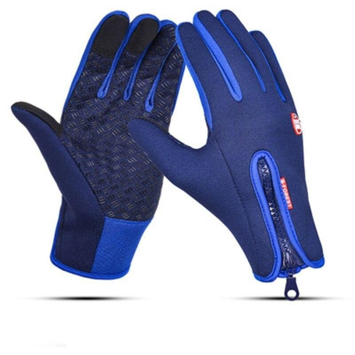 Windproof Fleece-Lined Touchscreen Gloves with Non-Slip Grip