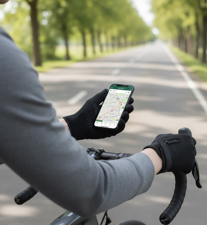 Windproof Fleece-Lined Touchscreen Gloves with Non-Slip Grip