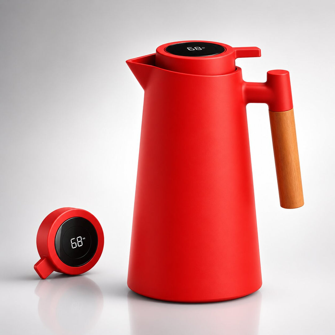 1 Litre Insulated Flask with Temperature Display Lid