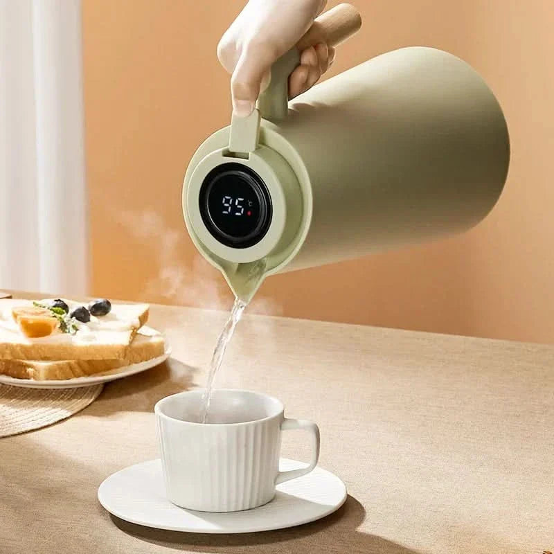 1 Litre Insulated Flask with Temperature Display Lid